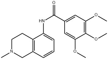 3,4,5-Trimethoxy-N-(1,2,3,4-tetrahydro-2-methylisoquinolin-5-yl)benzamide Struktur