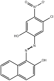 1-[(5-Chloro-2-hydroxy-4-nitrophenyl)azo]-2-naphthalenol Struktur