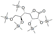 2-O,3-O,5-O,6-O,7-O-Pentakis(trimethylsilyl)-D-glycero-L-manno-heptonic acid 1,4-lactone Struktur