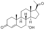 4-Pregnen-7alpha-ol-3,20-dione Struktur