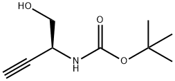 Carbamic acid, [(1S)-1-(hydroxymethyl)-2-propynyl]-, 1,1-dimethylethyl ester Struktur