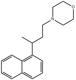 4-[3-(1-Naphtyl)butyl]morpholine Struktur