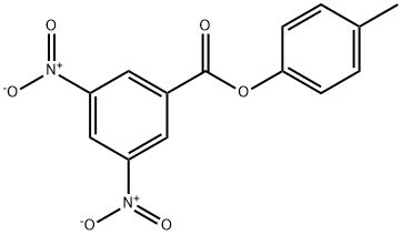 Benzoic acid, 3,5-dinitro-, 4-Methylphenyl ester Struktur