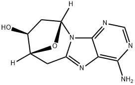 2',5'-DIDEOXY-8,5'-CYCLOADENOSINE Struktur