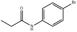 N-(4-BROMOPHENYL)PROPIONAMIDE Struktur