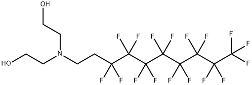 2,2'-[(3,3,4,4,5,5,6,6,7,7,8,8,9,9,10,10,10-heptadecafluorodecyl)imino]bisethanol Struktur