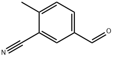 Benzonitrile, 5-formyl-2-methyl- (9CI) Struktur