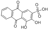 1,2-DIHYDROXYANTHRAQUINONE-3-SULFONIC ACID Struktur