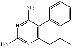 5-Phenyl-6-propyl-2,4-pyrimidinediamine Struktur