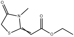 ETHYL (2Z)-(3-METHYL-4-OXO-1,3-THIAZOLIDIN-2-YLIDENE)ACETATE Struktur