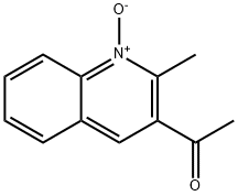 3-Acetyl-2-methylquinoline 1-oxide Struktur