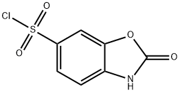 2,3-dihydro-2-oxobenzoxazole-6-sulphonyl chloride Struktur