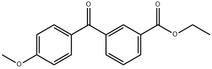 3-CARBOETHOXY-4'-METHOXYBENZOPHENONE Struktur