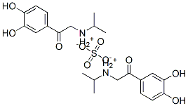 bis[[2-(3,4-dihydroxyphenyl)-2-oxoethyl]isopropylammonium] sulphate Struktur