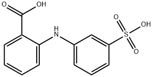 2-[(3-Sulfophenyl)amino]benzoic acid Struktur