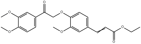 3-[4-[2-(3,4-DIMETHOXYPHENYL)-2-OXOETHOXY]-3-METHOXYPHENYL]-2-PROPENOIC ACID ETHYL ESTER Struktur