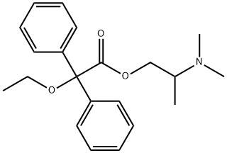 Diphenylethoxyacetic acid 2-(dimethylamino)propyl ester Struktur