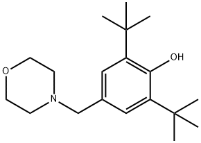 2,6-bis(tert-butyl)-4-(4-morpholinylmethyl)phenol Struktur