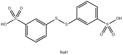 disodium 3,3'-dithiobis(benzenesulphonate) Struktur