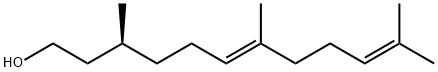 (S,E)-3,7,11-Trimethyl-6,10-dodecadien-1-ol Struktur