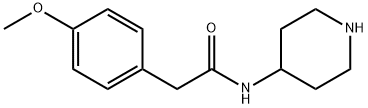 2-(4-methoxyphenyl)-N-(piperidin-4-yl)acetamide Struktur