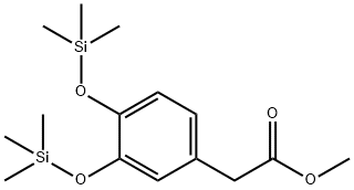 [3,4-Bis(trimethylsiloxy)phenyl]acetic acid methyl ester Struktur