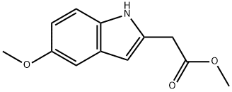 Methyl-5-methoxyindole-2-acetate Struktur