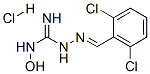 3-[(2,6-dichlorophenyl)methylene]-N-hydroxycarbazamidine hydrochloride Struktur