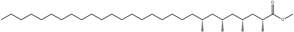 [2R,4R,6R,8R,(-)]-2,4,6,8-Tetramethyloctacosanoic acid methyl ester Struktur