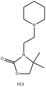 4,4-Dimethyl-3-(2-piperidinoethyl)oxazolidin-2-one Struktur