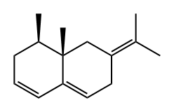 (1R,8aS)-1,2,6,7,8,8a-Hexahydro-1,8a-dimethyl-7-isopropylidenenaphthalene Struktur