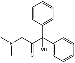 3-(Dimethylamino)-1-hydroxy-1,1-diphenyl-2-propanone Struktur