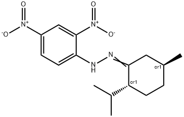 (1E)-2-Isopropyl-5-methylcyclohexanone (2,4-dinitrophenyl)hydrazone Struktur