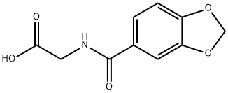 (1,3-BENZODIOXOL-5-YLCARBONYL)AMINO]ACETIC ACID Struktur