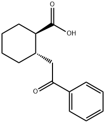 TRANS-2-(2-OXO-2-PHENYLETHYL)CYCLOHEXANE-1-CARBOXYLIC ACID Struktur