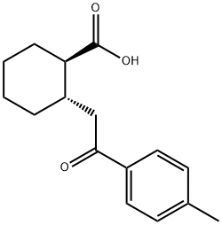 TRANS-2-[2-(4-METHYLPHENYL)-2-OXOETHYL]CYCLOHEXANE-1-CARBOXYLIC ACID Struktur