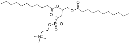 1,2-DIUNDECANOYL-SN-GLYCERO-3-PHOSPHOCHOLINE Struktur