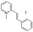 1-Methyl-2-(2-phenylethenyl)pyridiniumiodide Struktur