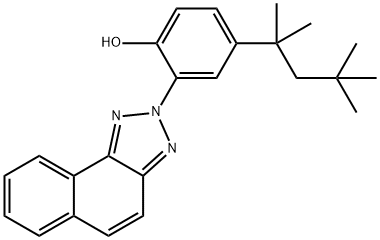 2-(2H-Naphtho[1,2-d]triazol-2-yl)-4-(1,1,3,3-tetramethylbutyl)phenol Struktur