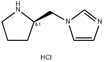 1-[(2R)-2-PYRROLIDINYLMETHYL]-1H-IMIDAZOLE DIHYDROCHLORIDE Struktur