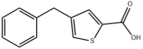 4-Benzyl-2-thiophenecarboxylic acid Struktur