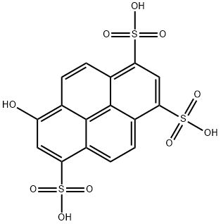 8-Hydroxypyrene-1,3,6-trisulfonicacidtrisodiumsalt Struktur