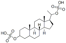 pregnane-3,20-diol 3,20-disulfate Struktur