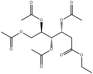 3-O,4-O,5-O,6-O-Tetraacetyl-2-deoxy-D-arabino-hexonic acid ethyl ester Struktur