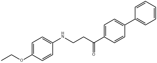 1-[1,1'-BIPHENYL]-4-YL-3-(4-ETHOXYANILINO)-1-PROPANONE Struktur