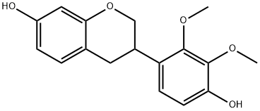 3,4-Dihydro-3-(4-hydroxy-2,3-dimethoxyphenyl)-2H-1-benzopyran-7-ol Struktur