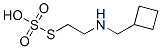 Thiosulfuric acid hydrogen S-[2-[(cyclobutylmethyl)amino]ethyl] ester Struktur