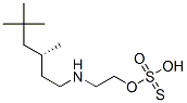 Thiosulfuric acid hydrogen S-[2-[(3,5,5-trimethylhexyl)amino]ethyl] ester Struktur