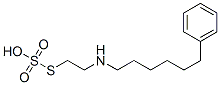 Thiosulfuric acid hydrogen S-[2-[(6-phenylhexyl)amino]ethyl] ester Struktur