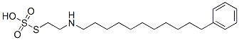 Thiosulfuric acid hydrogen S-[2-[(11-phenylundecyl)amino]ethyl] ester Struktur